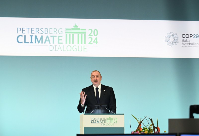 Президент Азербайджана: Страны, богатые природными ресурсами, газом и нефтью, должны быть лидерами в борьбе с изменением климата