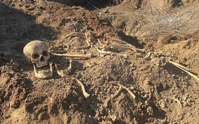 В поселке Суговушан Агдеринского района обнаружены фрагменты костей