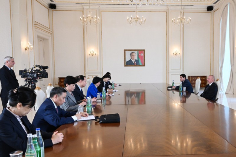 Президент Азербайджана принял зампреда Всекитайского комитета Народного политического консультативного совета Китая